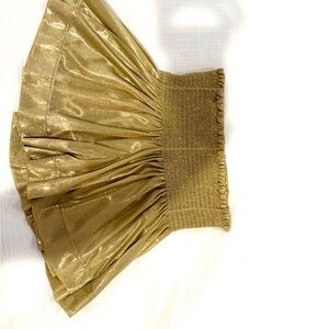 QUEEN OF SPARKLES Gold Mini Skort